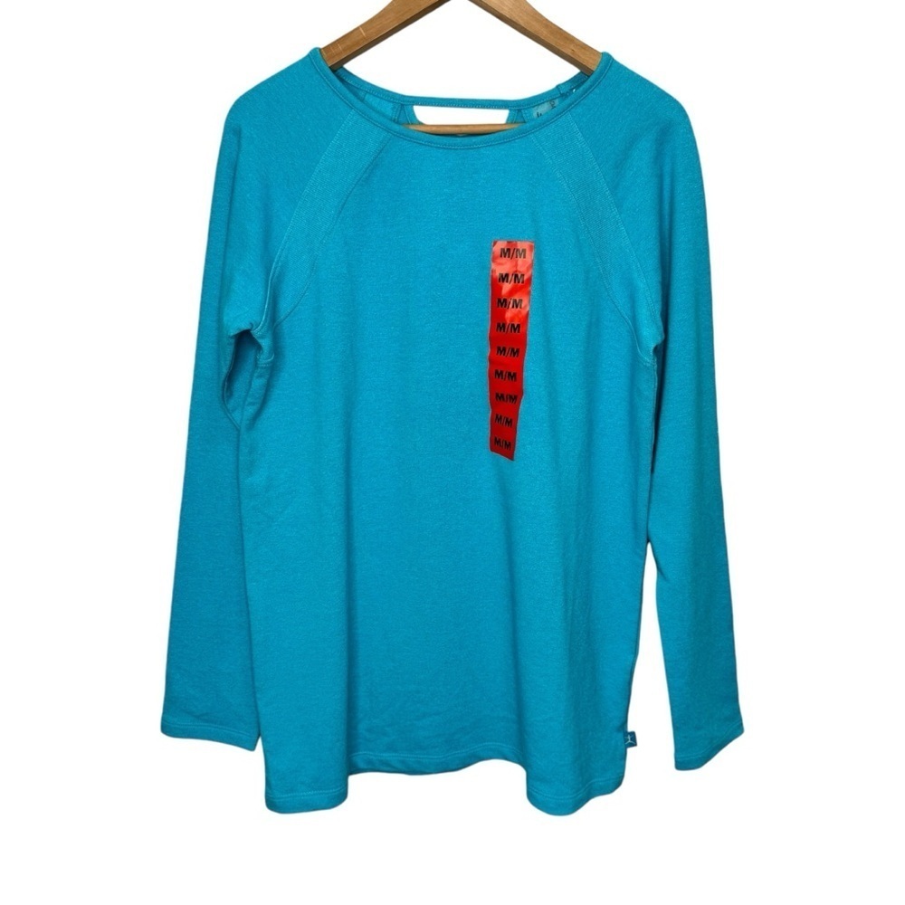 Danskin Blue French Terry Top Size Medium NWT Brand New